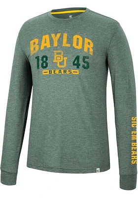 Colosseum Baylor Bears Green Zen Philosopher Long Sleeve Fashion T Shirt