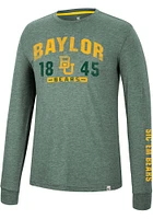 Colosseum Baylor Bears Green Zen Philosopher Long Sleeve Fashion T Shirt
