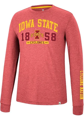 Colosseum Iowa State Cyclones Cardinal Zen Philosopher Long Sleeve Fashion T Shirt