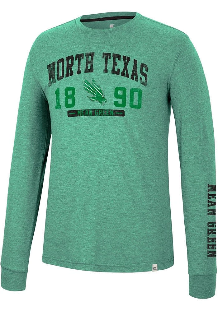Colosseum North Texas Mean Green Zen Philosopher Long Sleeve Fashion T Shirt
