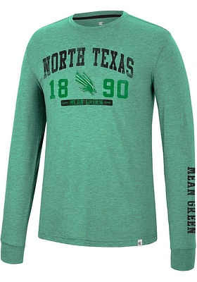 Colosseum North Texas Mean Green Zen Philosopher Long Sleeve Fashion T Shirt