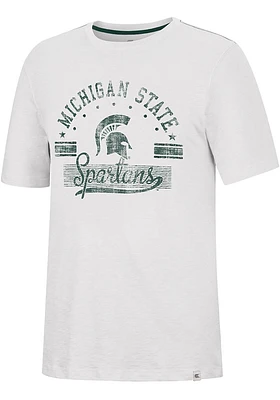 Colosseum Michigan State Spartans White Hook It Short Sleeve Fashion T Shirt