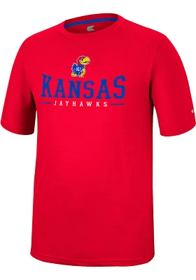 Colosseum Kansas Jayhawks Red McFiddish Short Sleeve T Shirt