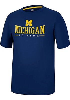 Colosseum Michigan Wolverines McFiddish Short Sleeve T Shirt