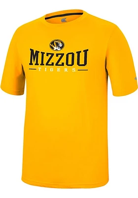 Colosseum Missouri Tigers Gold McFiddish Short Sleeve T Shirt