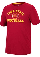 Colosseum Iowa State Cyclones Cardinal Motormouth Football Short Sleeve T Shirt