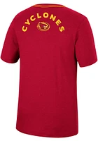 Colosseum Iowa State Cyclones Cardinal Motormouth Football Short Sleeve T Shirt