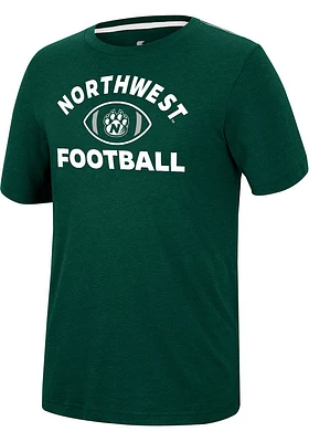 Colosseum Northwest Missouri State Bearcats Green Motormouth Football Short Sleeve T Shirt