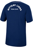 Colosseum Penn State Nittany Lions Navy Blue Motormouth Football Short Sleeve T Shirt