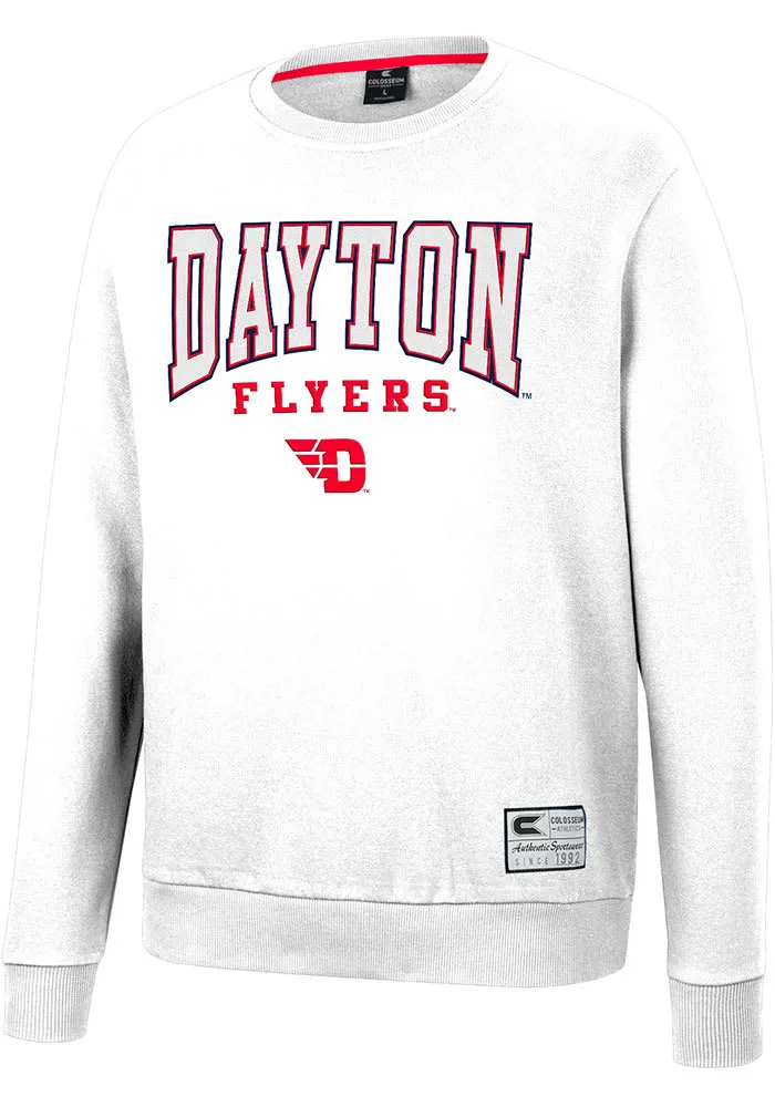 Colosseum Dayton Flyers Mens Scholarship Fleece Long Sleeve Crew Sweatshirt