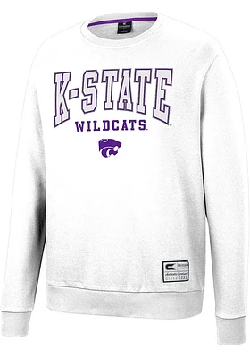 Colosseum K-State Wildcats Mens Scholarship Fleece Long Sleeve Crew Sweatshirt