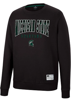 Colosseum Michigan State Spartans Mens Scholarship Fleece Long Sleeve Crew Sweatshirt