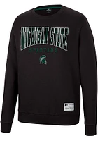 Colosseum Michigan State Spartans Mens Scholarship Fleece Long Sleeve Crew Sweatshirt