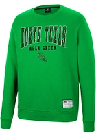 Colosseum North Texas Mean Green Mens Scholarship Fleece Long Sleeve Crew Sweatshirt