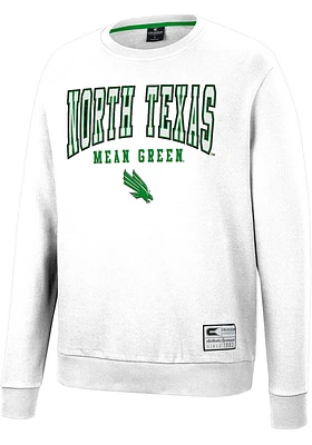 Colosseum North Texas Mean Green Mens Scholarship Fleece Long Sleeve Crew Sweatshirt