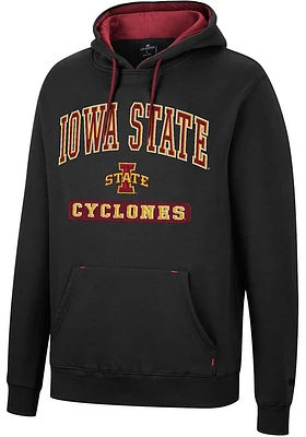 Colosseum Iowa State Cyclones Mens Black Scholarship Fleece Long Sleeve Hoodie