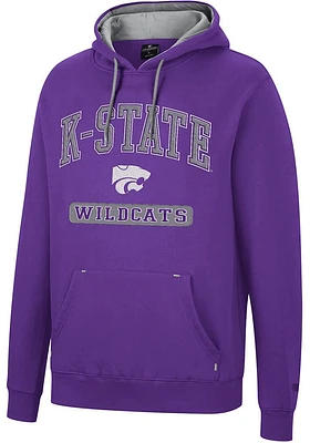 Colosseum K-State Wildcats Mens Scholarship Fleece Long Sleeve Hoodie