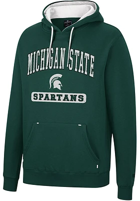 Colosseum Michigan State Spartans Mens Scholarship Fleece Long Sleeve Hoodie