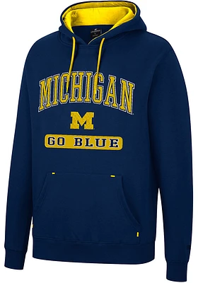 Colosseum Michigan Wolverines Mens Scholarship Fleece Long Sleeve Hoodie
