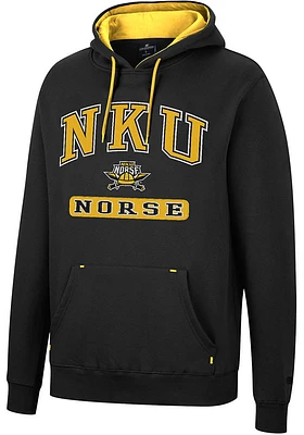 Colosseum Northern Kentucky Norse Mens Black Scholarship Fleece Long Sleeve Hoodie