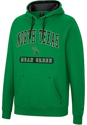 Colosseum North Texas Mean Green Mens Scholarship Fleece Long Sleeve Hoodie