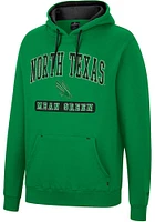 Colosseum North Texas Mean Green Mens Scholarship Fleece Long Sleeve Hoodie