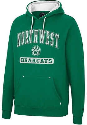 Colosseum Northwest Missouri State Bearcats Mens Green Scholarship Fleece Long Sleeve Hoodie