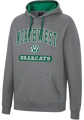 Colosseum Northwest Missouri State Bearcats Mens Charcoal Scholarship Fleece Long Sleeve Hoodie