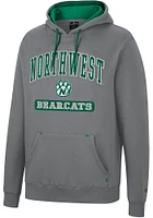 Colosseum Northwest Missouri State Bearcats Mens Charcoal Scholarship Fleece Long Sleeve Hoodie