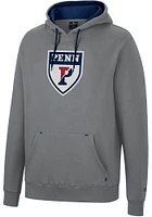 Colosseum Pennsylvania Quakers Mens Charcoal Scholarship Fleece Long Sleeve Hoodie