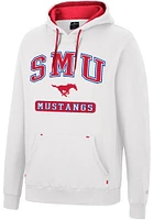 Colosseum SMU Mustangs Mens Scholarship Fleece Long Sleeve Hoodie