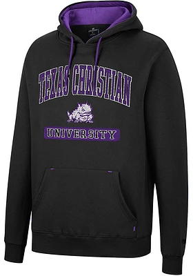 Colosseum TCU Horned Frogs Mens Scholarship Fleece Long Sleeve Hoodie