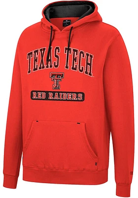 Colosseum Texas Tech Red Raiders Mens Scholarship Fleece Long Sleeve Hoodie