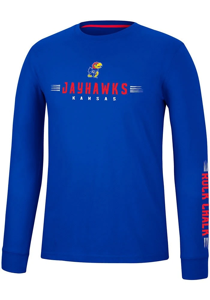 Colosseum Kansas Jayhawks Spackler Long Sleeve T Shirt