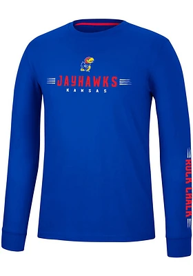 Colosseum Kansas Jayhawks Spackler Long Sleeve T Shirt