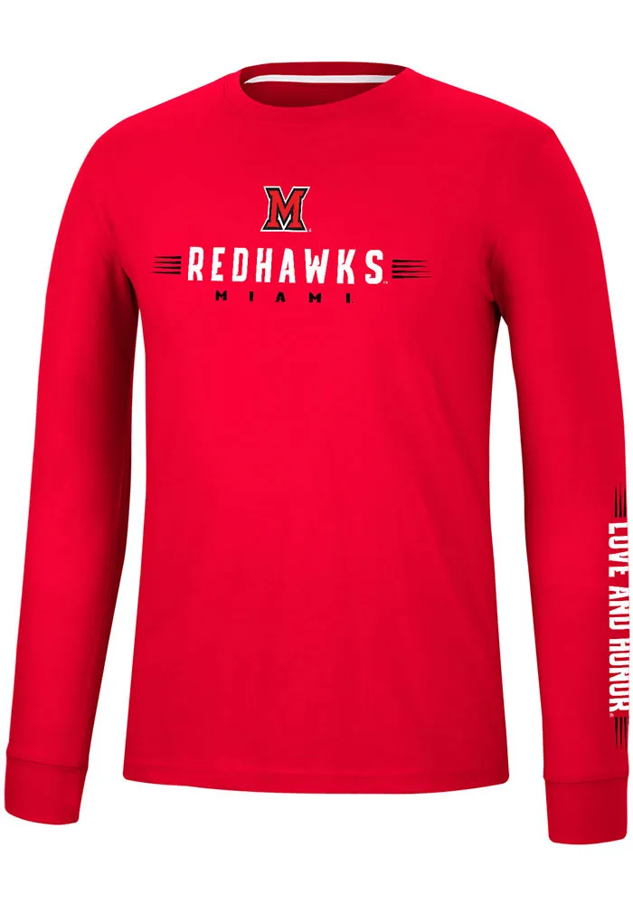 Colosseum Miami RedHawks Spackler Long Sleeve T Shirt