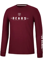 Colosseum Missouri State Bears Maroon Spackler Long Sleeve T Shirt