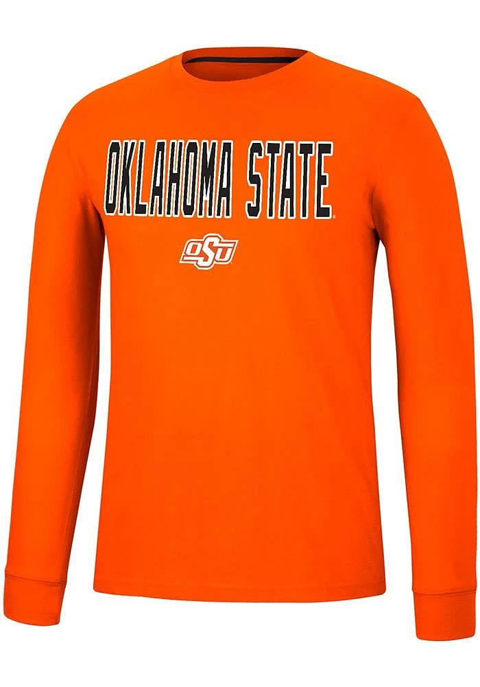 Colosseum Oklahoma State Cowboys Orange Spackler Long Sleeve T Shirt