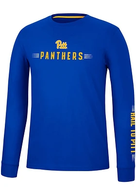 Colosseum Pitt Panthers Spackler Long Sleeve T Shirt