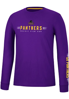 Colosseum Prairie View A&M Panthers Purple Spackler Long Sleeve T Shirt