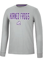 Colosseum TCU Horned Frogs Spackler Long Sleeve T Shirt
