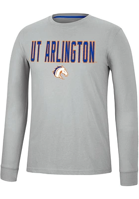Colosseum UTA Mavericks Grey Spackler Long Sleeve T Shirt