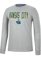 Colosseum UMKC Roos Grey Spackler Long Sleeve T Shirt