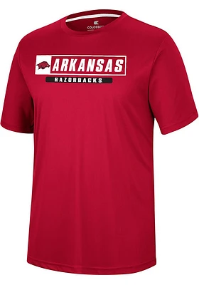 Colosseum Arkansas Razorbacks Crimson TY Short Sleeve T Shirt
