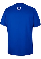 Colosseum Kansas Jayhawks Blue TY Short Sleeve T Shirt