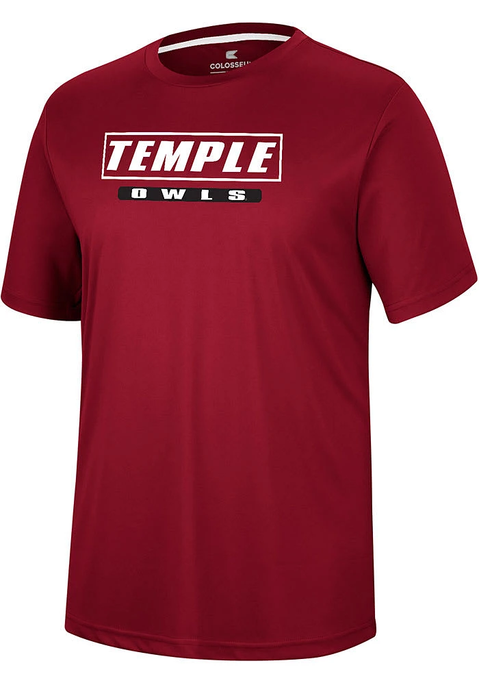 Colosseum Temple Owls Red TY Short Sleeve T Shirt