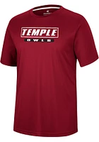 Colosseum Temple Owls Red TY Short Sleeve T Shirt