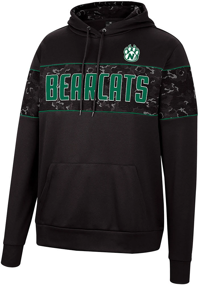 Colosseum Northwest Missouri State Bearcats Mens Black Tonal Wager Pullover Hood