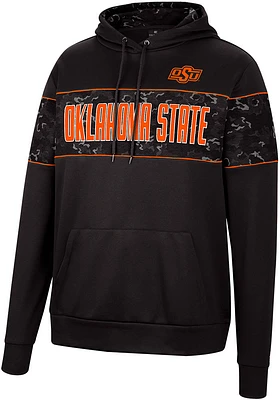 Colosseum Oklahoma State Cowboys Mens Black Tonal Wager Pullover Hood