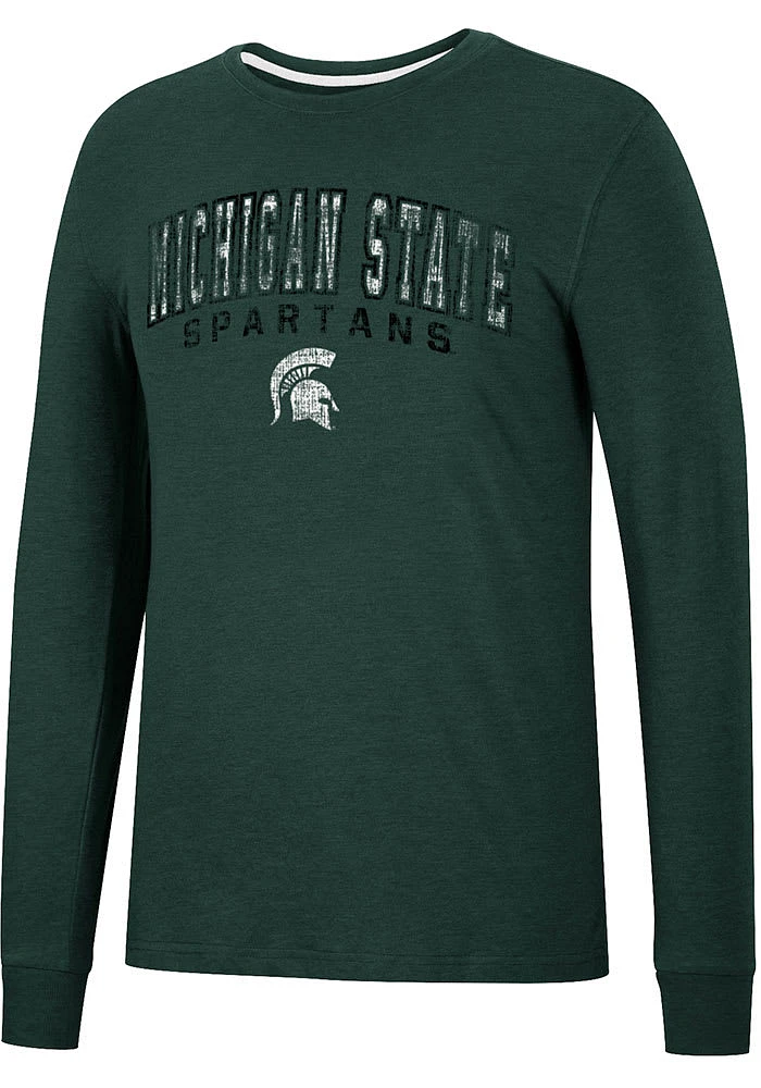 Colosseum Michigan State Spartans Green Webb Long Sleeve T Shirt